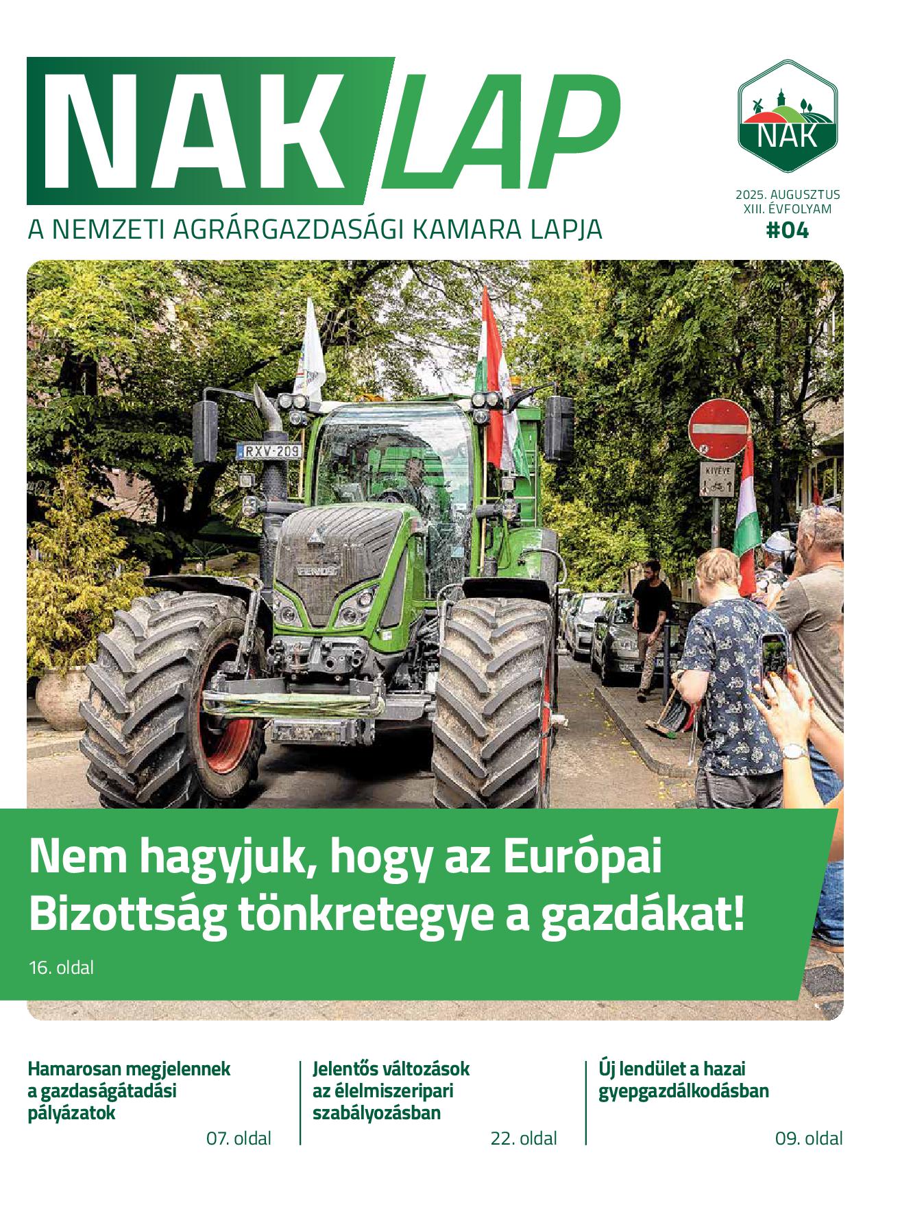 NAKlap 2025. III. negyedév XIII. évf. 4